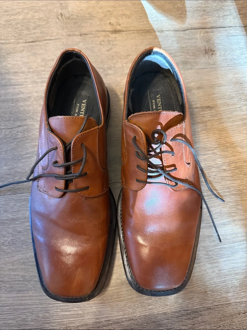 ventura Chestnut Brown Leather Shoes for Men